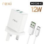 RCC20-C Dual Port Charger +Type C Cable
